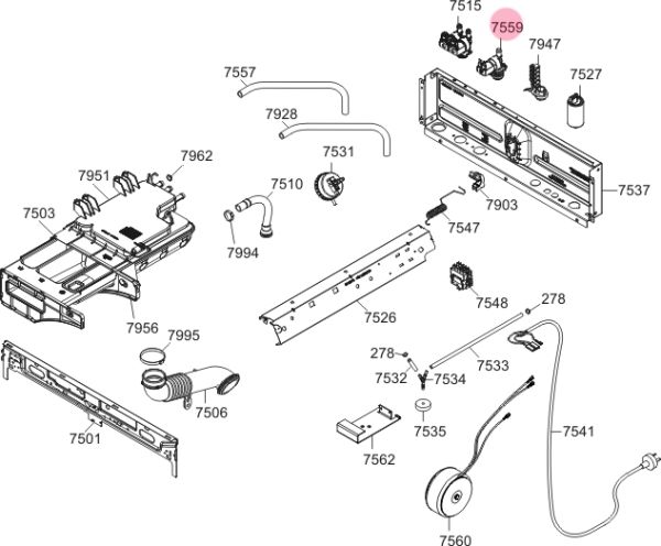 Клапан подачи воды 269222 Gorenje/Asko, 1*180