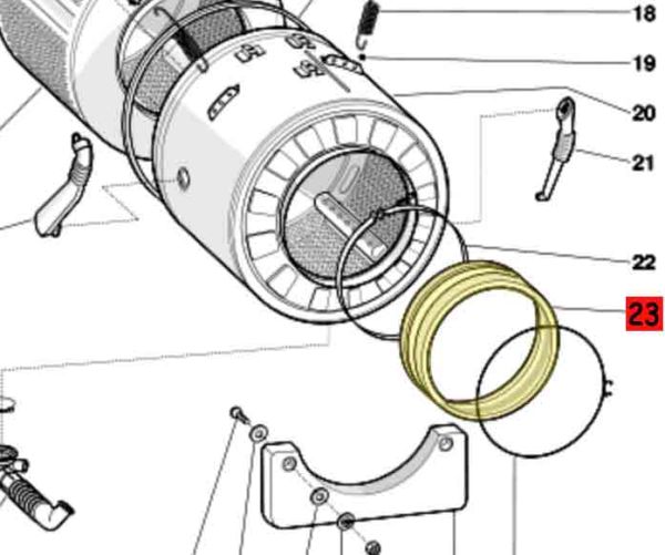 Манжета люка 081747 Ariston/Indesit
