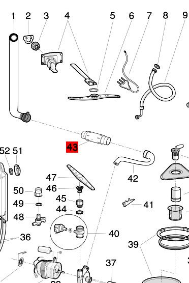 Тэн 074000 ПММ Arison/Indesit/Whirlpool, 1800W