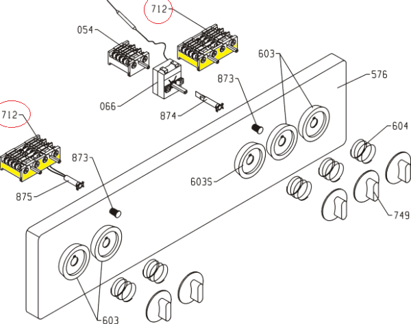 Переключатель режимов COK305GO духовки Gorenje