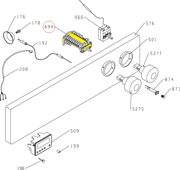 Переключатель режимов COK302GO духовки Gorenje