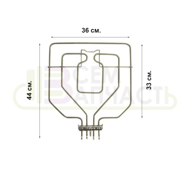 Тэн 470845 верхний духовки Bosch/Siemens, 1500+1300W