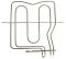Тэн 016054 верхний духовки Ariston/Indesit, 1000+1200W